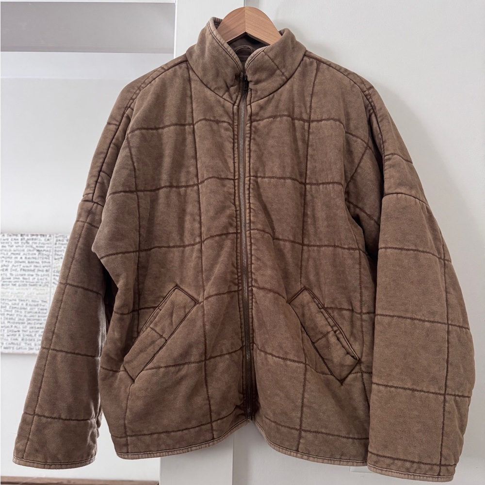 Quilted Zip-Up Jacket